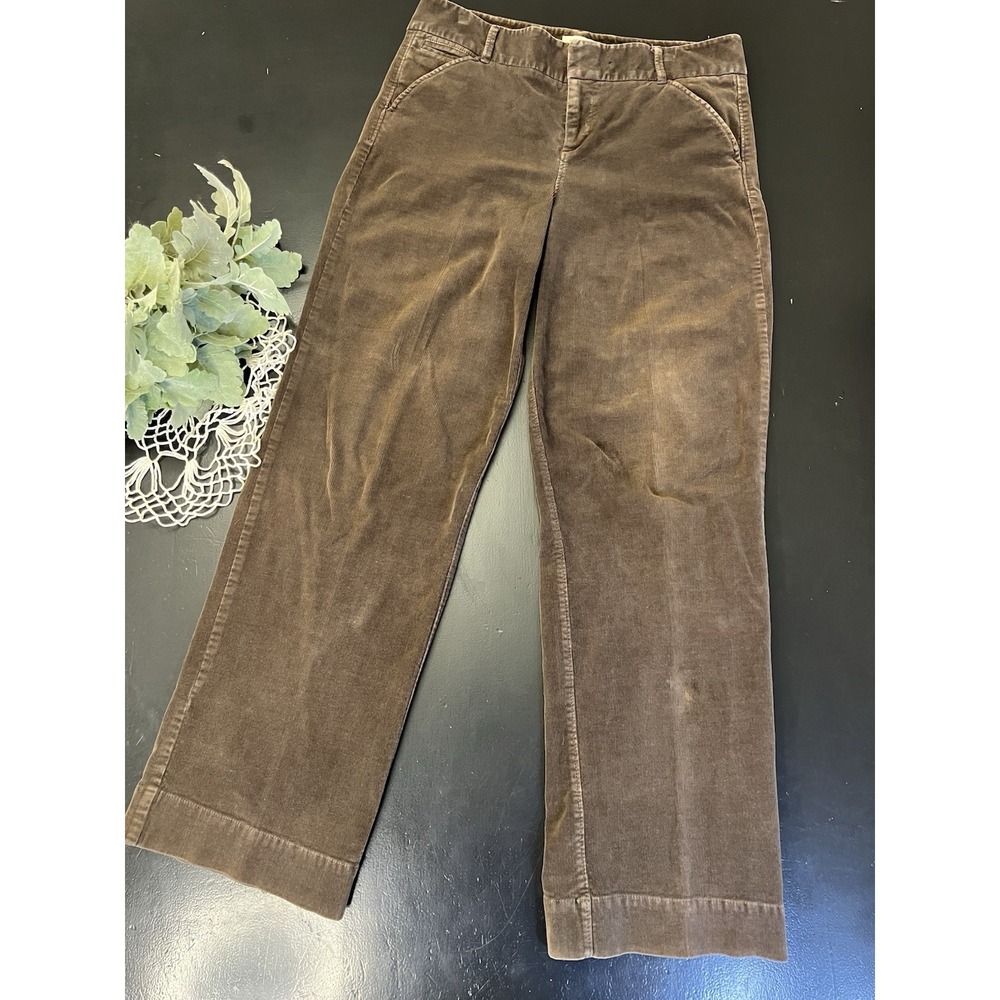 Dockers Y2K Brown Corduroy Mid Rise Slightly Curvy Straight Leg Pants Sz 8 Med
